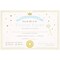 Juvale Tooth Fairy Certificate Paper Set - 6 x 4 Inch, Ivory, 32 Pack - Writable Gold Foil Paper for Tooth Fairy Gifts